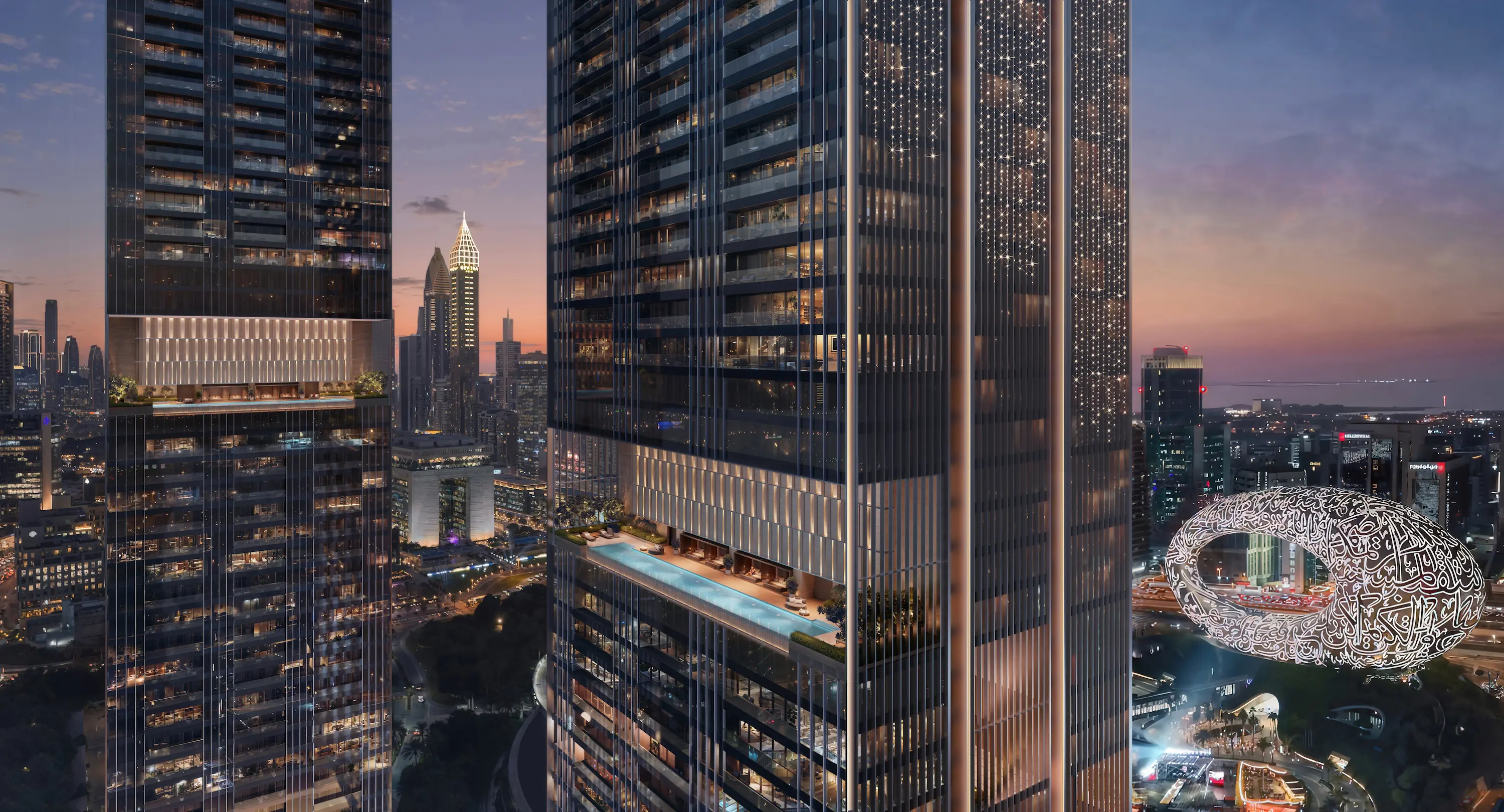 Jumeirah Residences-Emirates Towers- Ext -02 Jumeirah Residences Emirates Towers Architektur