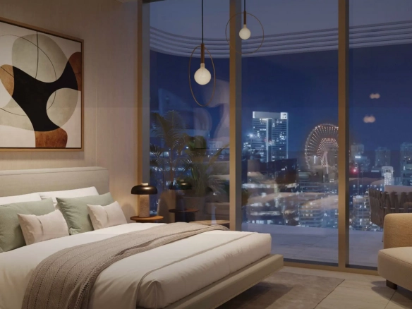 Serena District Bedroom view at night