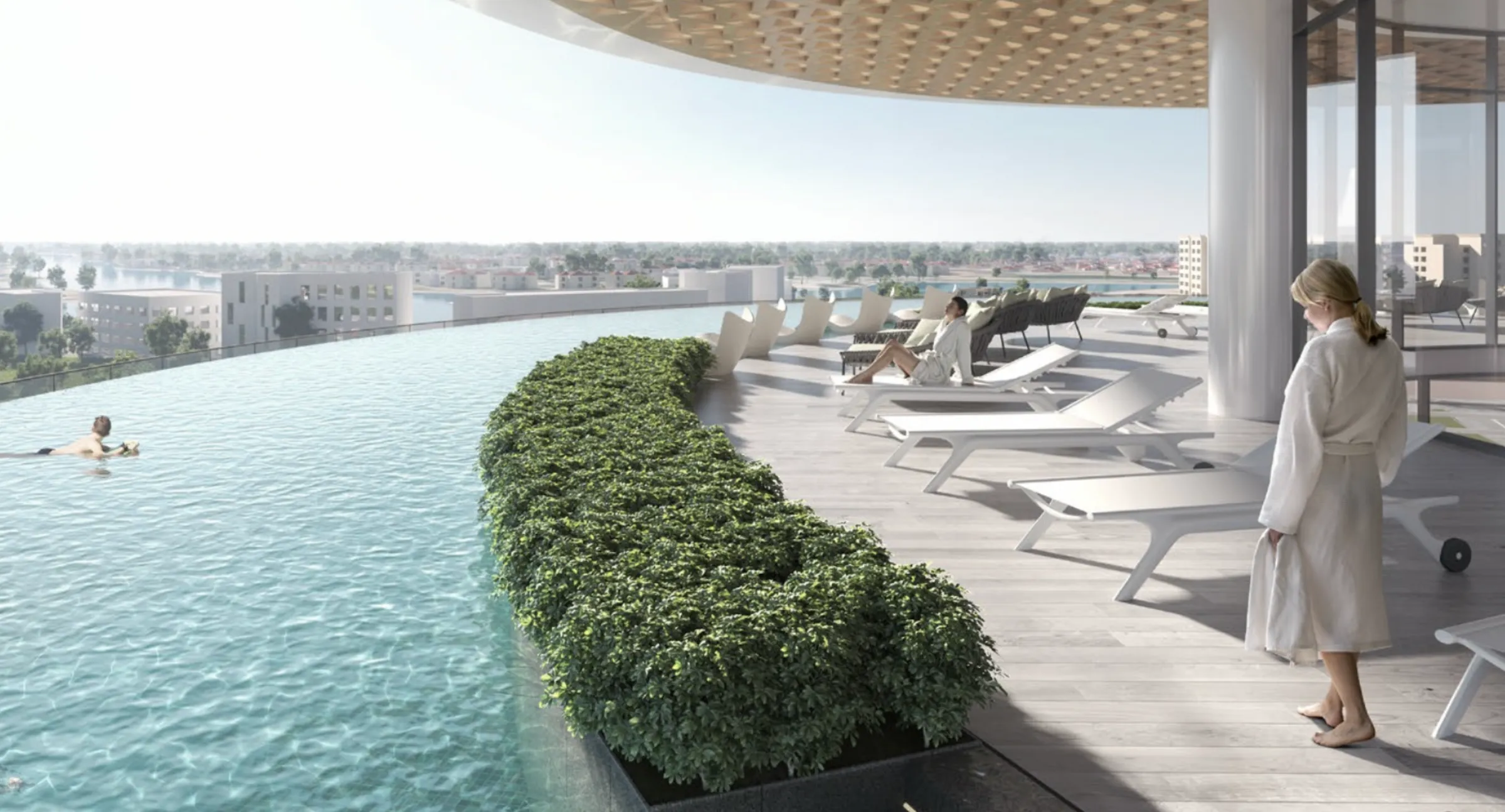 Serenia District Jumeirah Islands infinity pool