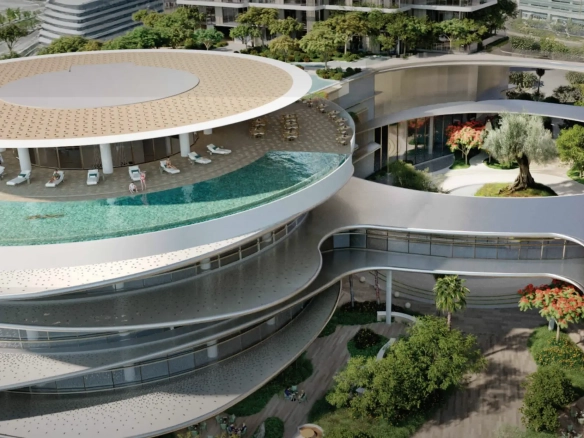 Serenia Signature Clubhouse and drop off area