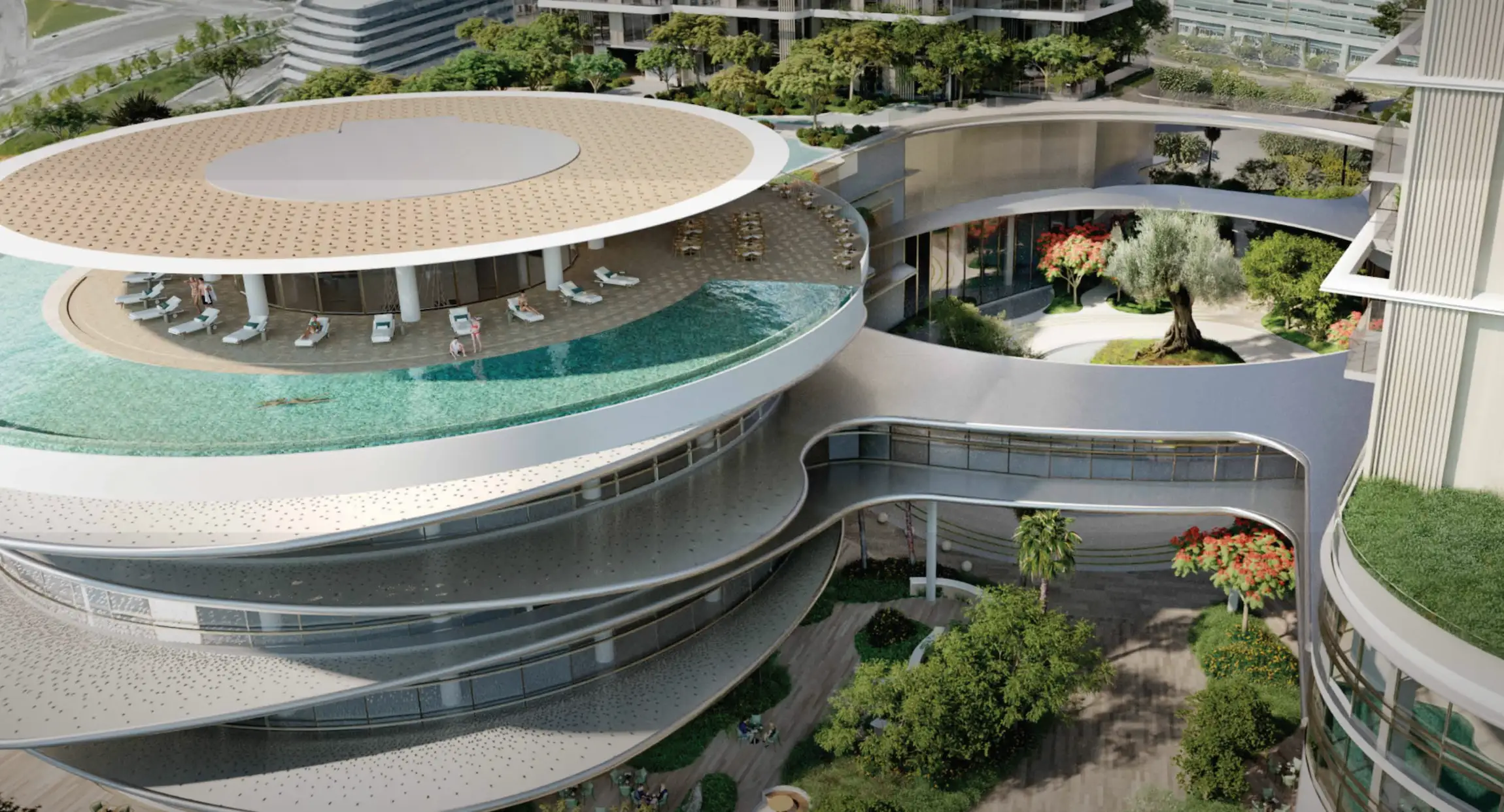 Serenia Signature Clubhouse and drop off area
