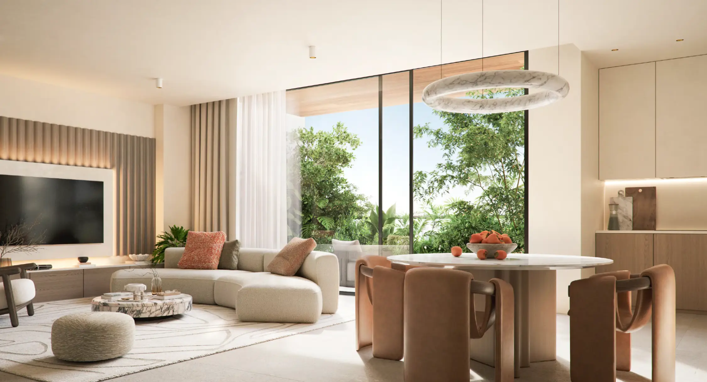 Talea DMC Apartment Livingroom and dining