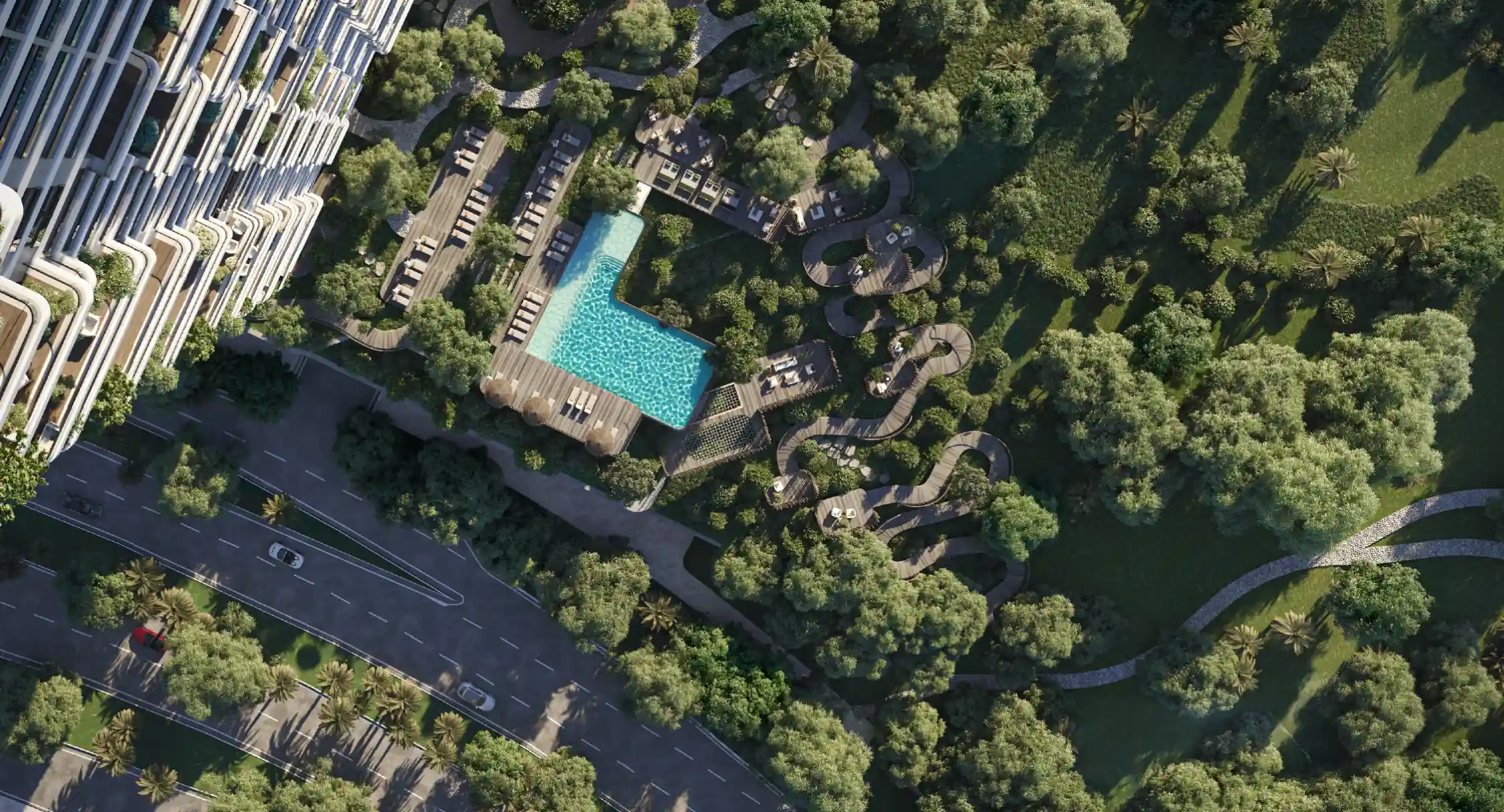 Talea DMC Forest-inspired pool