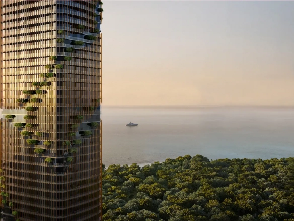 Kanyon Facade_Sea View_Sunset