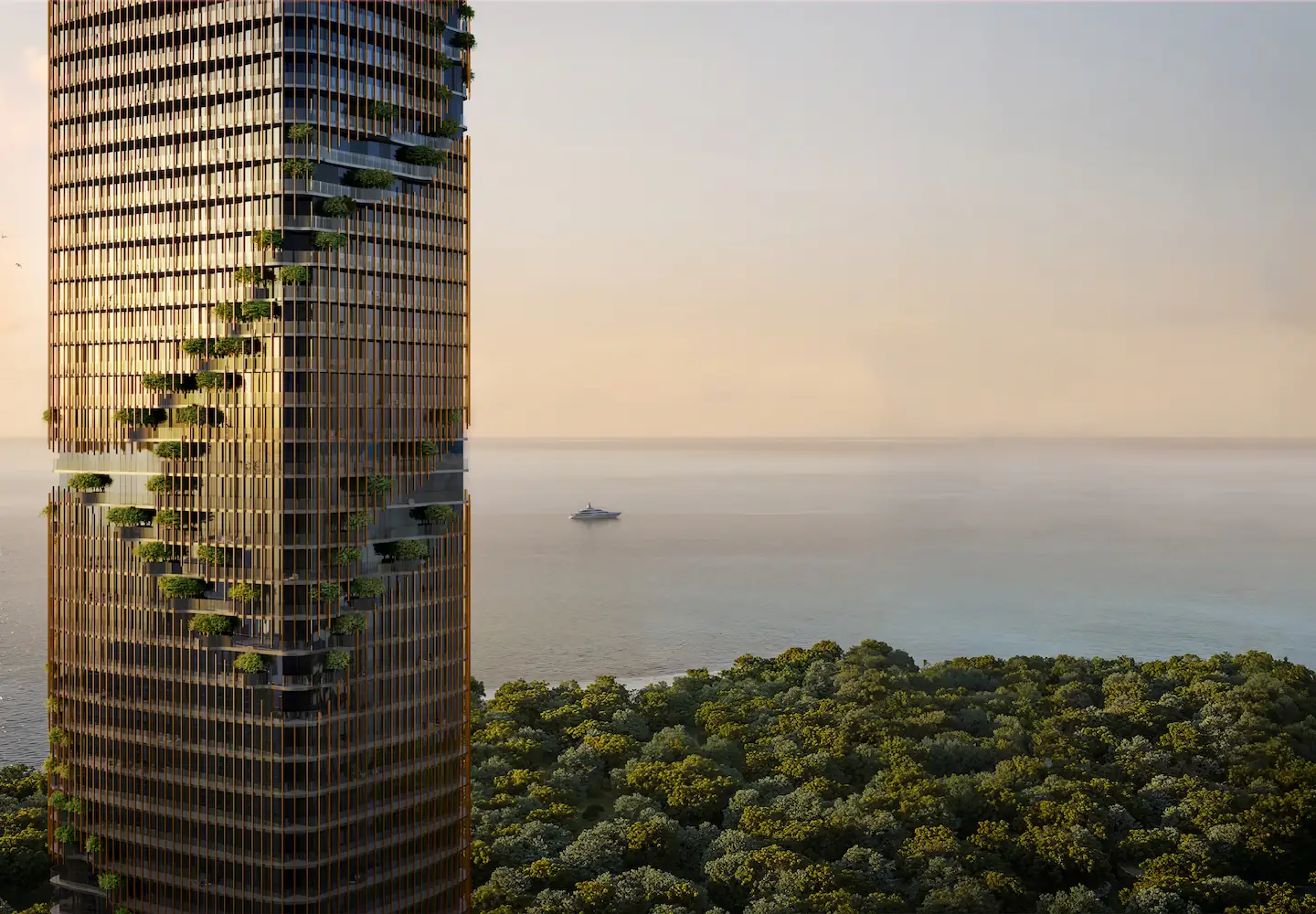 Kanyon Facade_Sea View_Sunset