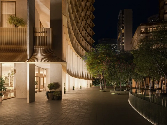 The Carlyle Residences Dubai - EXT - Entry To Water Feature