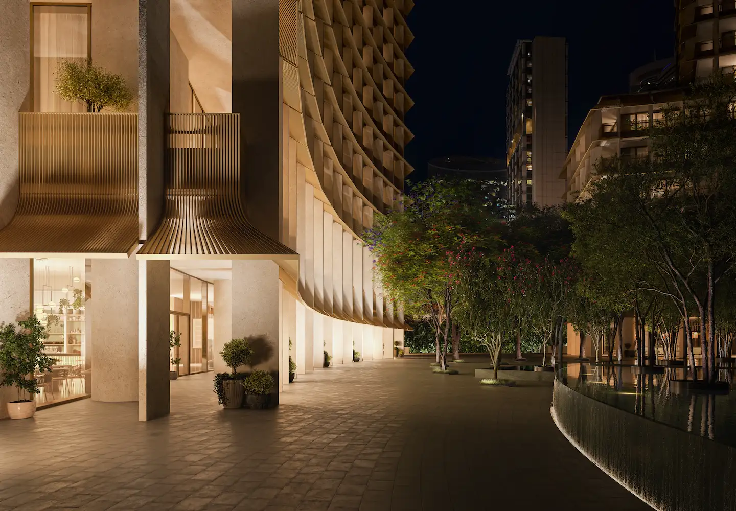 The Carlyle Residences Dubai - EXT - Entry To Water Feature