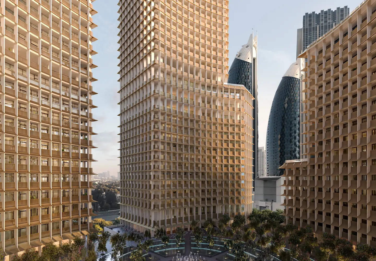 The Carlyle Residences Dubai - EXT - To Water Feature