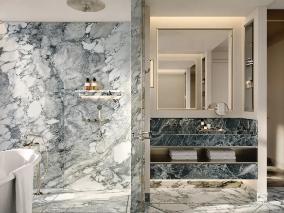 The Carlyle Residences Dubai - INT - Apt5a - Master Bathroom