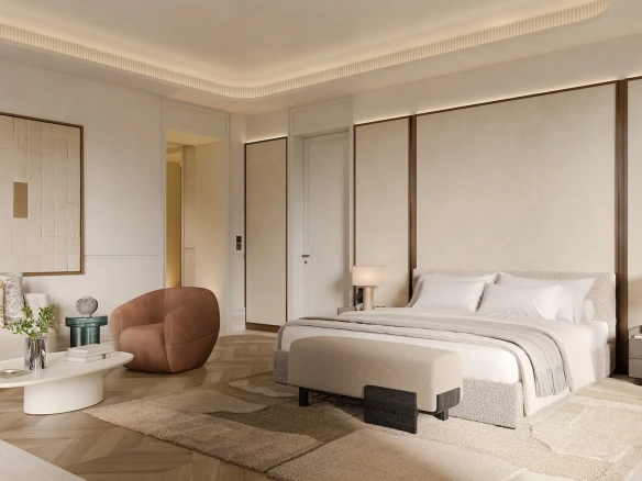 The Carlyle Residences Dubai - INT - Apt5a - Master Bedroom