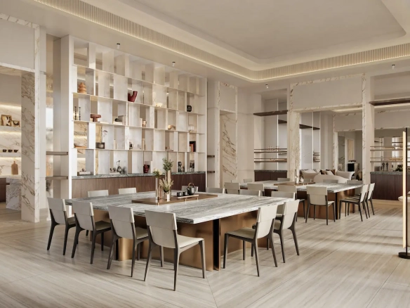 The Carlyle Residences Dubai - INT - Penthouse - Dining - 02