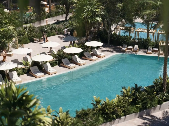 The Residences at The Dubai Beach 17 pool