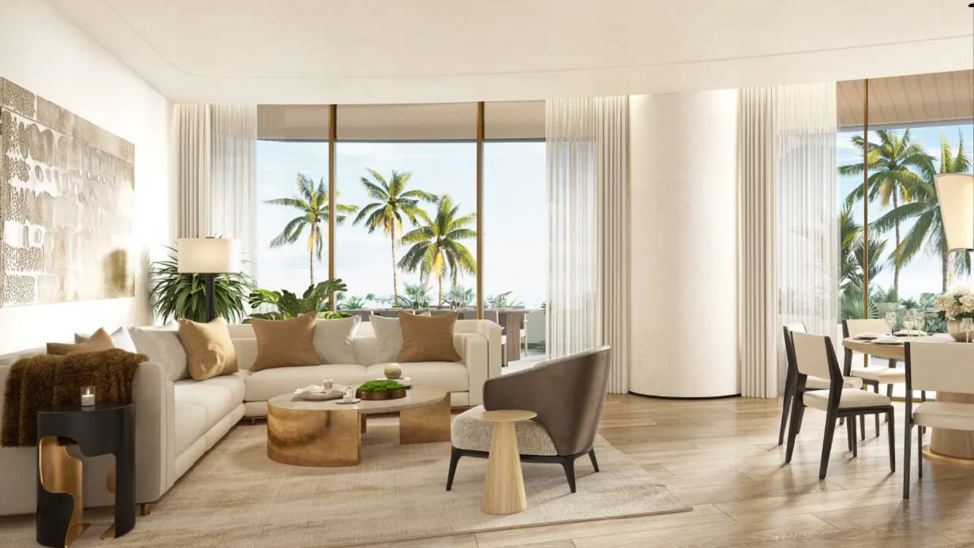 The Residences at The Dubai Beach 6 Living room