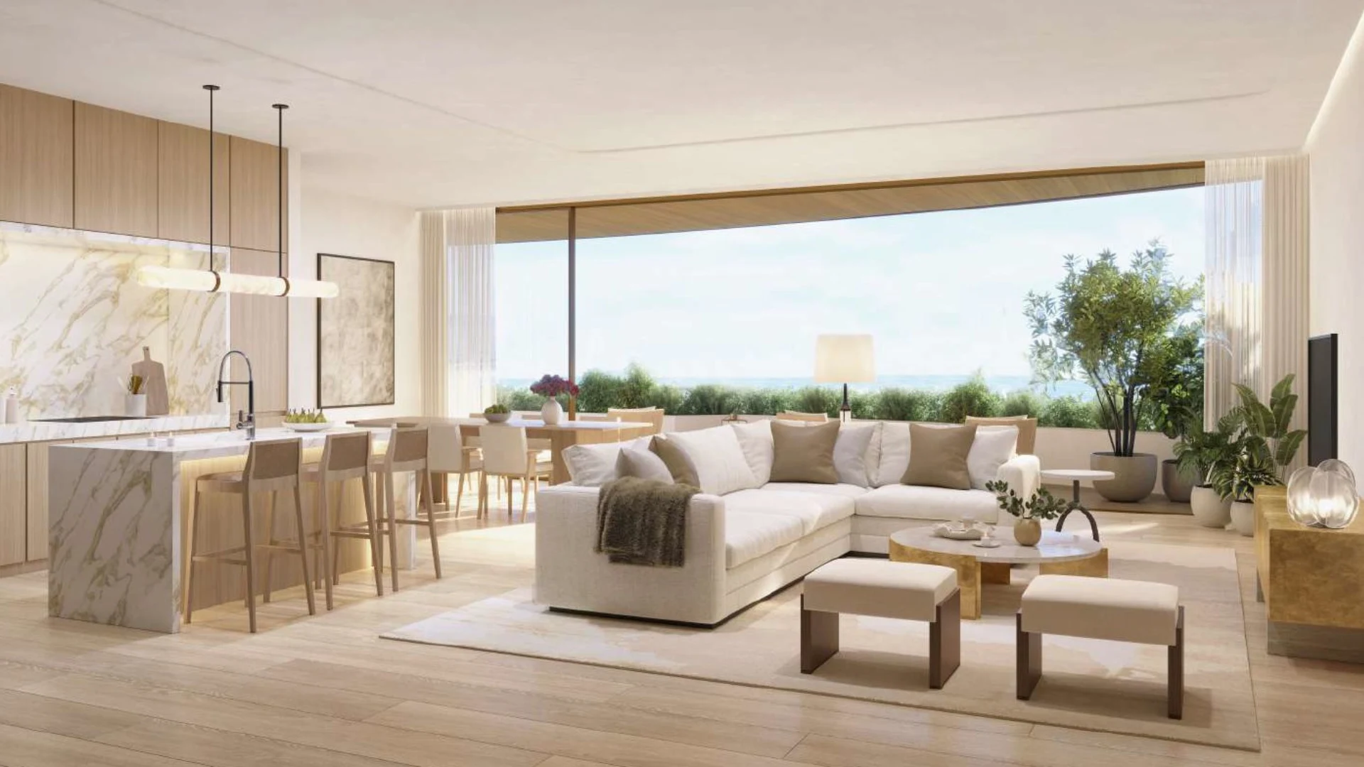 The Residences at The Dubai Beach 9 view living room